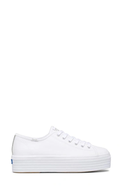 Shop Keds Triple Up Sneaker In White Canvas
