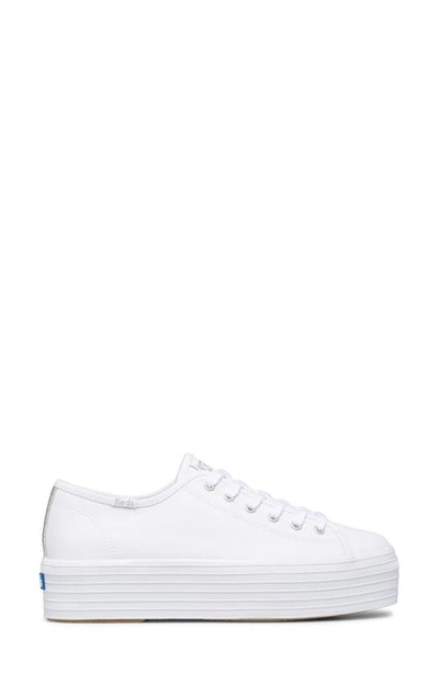 Keds Triple Up Sneaker In White Canvas