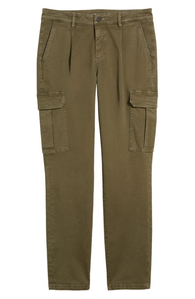Dl1961 Micah Pleated Tapered Twill Cargo Pants In Dryad Twill