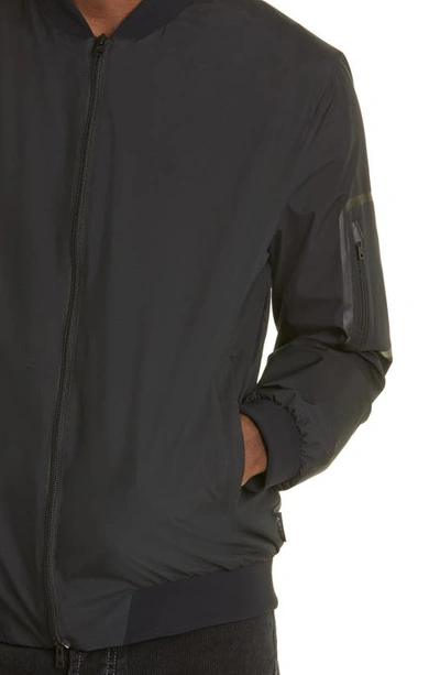 Shop Herno Laminar Gore–tex® Infinium™ Windstopper® Bomber Jacket In Black