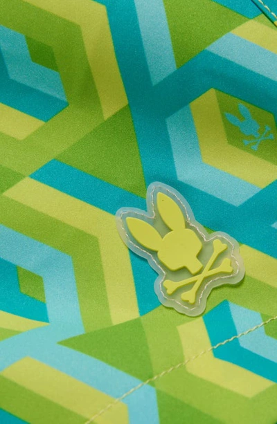 Shop Psycho Bunny Apple Valley Swim Trunks In Limeade