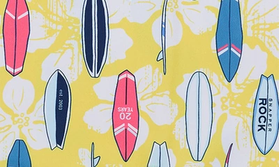Shop Snapper Rock Kids' Rock The Board One-piece Rashguard Swimsuit In Yellow