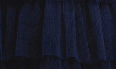 Endless Rose Women's Floral Detail Tulle Mini Dress In Navy