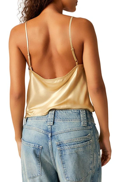 Shop Free People Sunset Shimmer Camisole In Gold