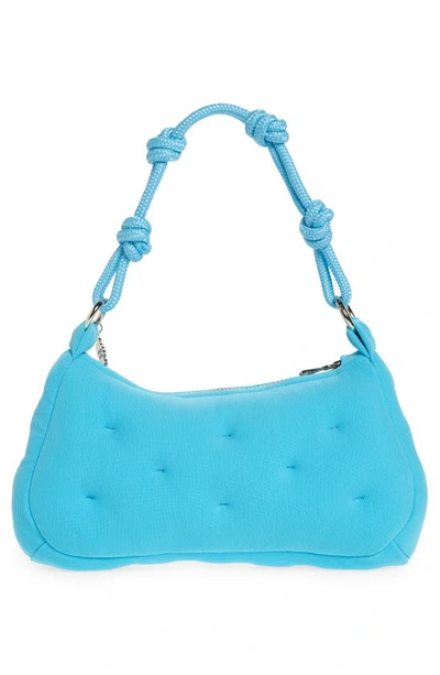 Shop Marshall Columbia Poppy Purse Swarovski® Crystal Embellished Plush Shoulder Bag In Sky Blue