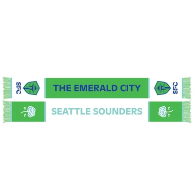 Shop Ruffneck Scarves Seattle Sounders Fc Emerald City Scarf In Blue