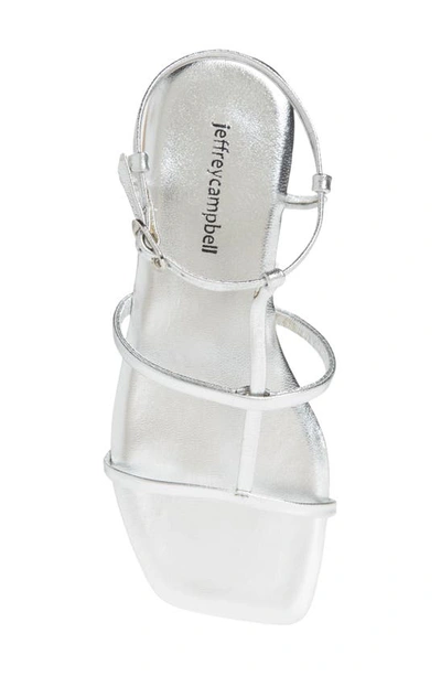 Shop Jeffrey Campbell Corinth Gladiator Sandal In Silver