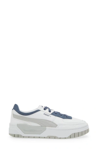 Puma Women's Cali Dream Platform Low Top Sneakers In  White-ash Gray