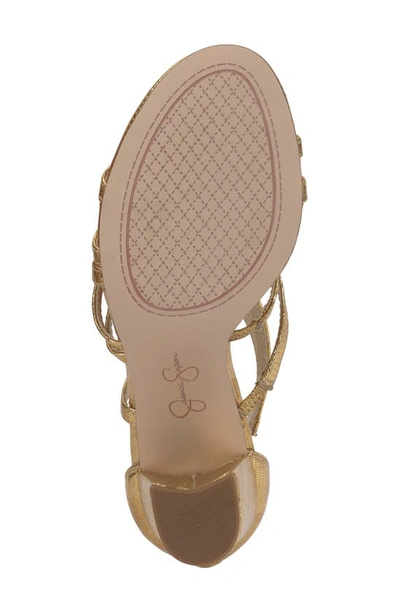 Shop Jessica Simpson Stassey Cage Sandal In Sunset Gold