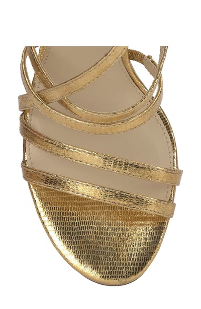 Shop Jessica Simpson Stassey Cage Sandal In Sunset Gold