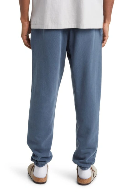 Shop Elwood Core Organic Cotton Brushed Terry Sweatpants In Vintage Navy
