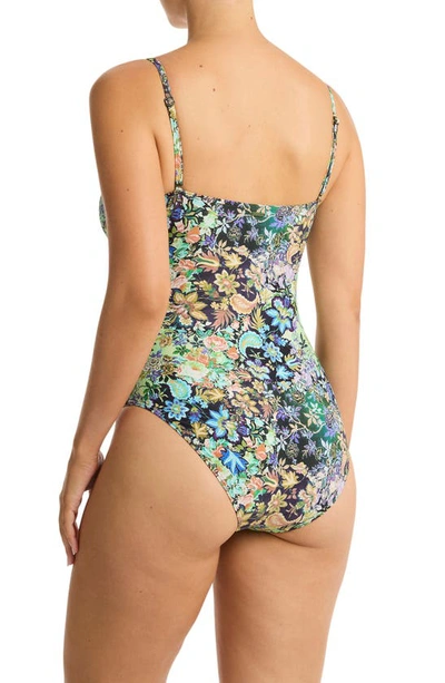 Shop Sea Level Wildflower Spliced One-piece Swimsuit In Sea