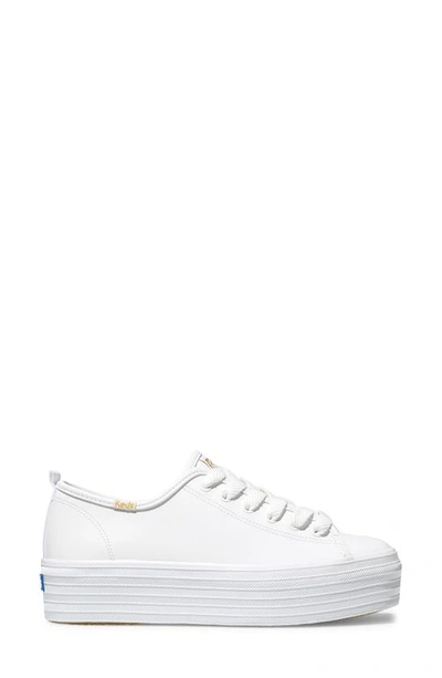 Shop Keds Triple Up Sneaker In White Leather