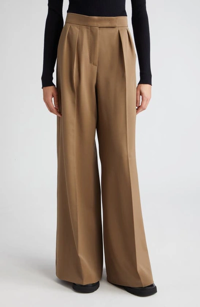 Max Mara Verbano Slim-fit Tailored Pants In Mud