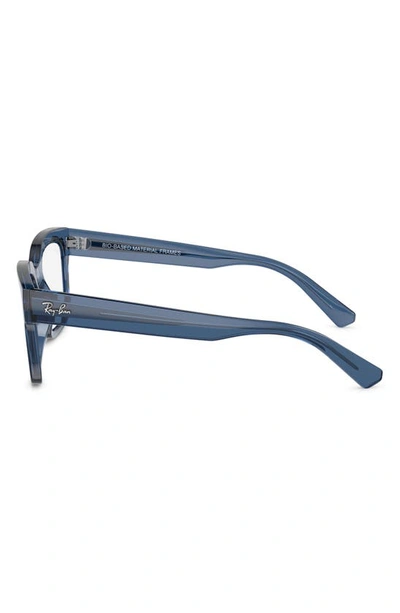 Ray Ban Chad 54mm Rectangular Optical Glasses In Dark Blue
