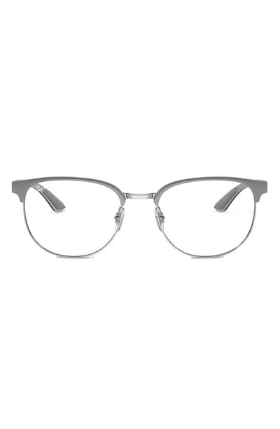Shop Ray Ban 54mm Irregular Optical Glasses In Grey