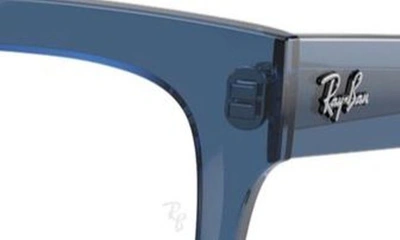 Ray Ban Chad 54mm Rectangular Optical Glasses In Dark Blue
