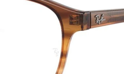 Shop Ray Ban 50mm Phantos Optical Glasses In Yellow