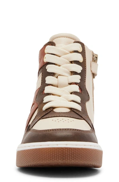 Steve Madden Krane High Top Sneaker In Brown Multi