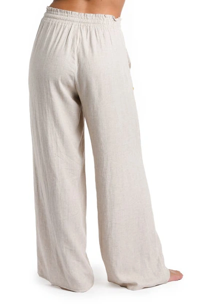 Shop La Blanca Beach Cover-up Pants In Taupe
