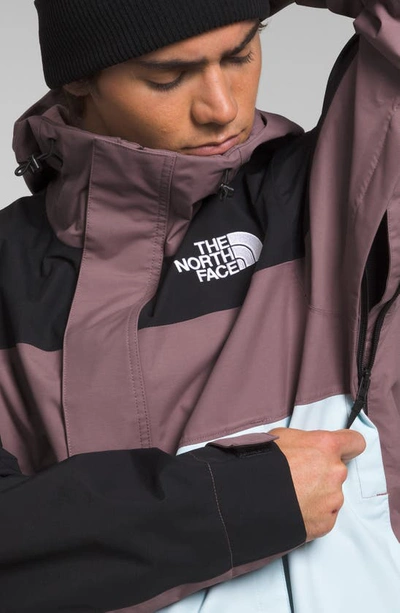 Shop The North Face Driftview Waterproof Anorak In Icecap Blue/ Fawn Grey