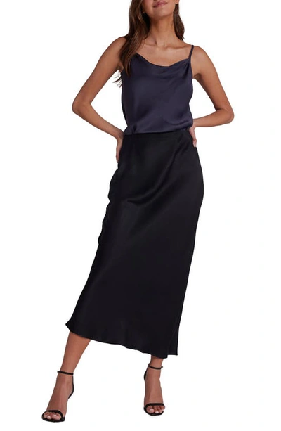 Shop Bella Dahl Bias Cut Maxi Skirt In Black