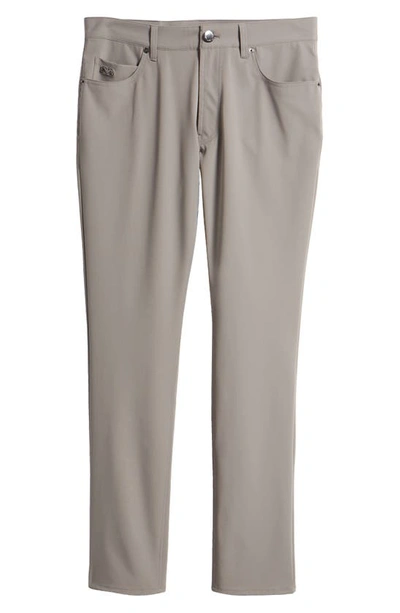 Shop Emporio Armani Techno Five-pocket Pants In Solid Medium Grey
