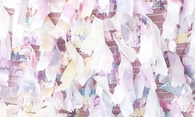 English Factory Ribbon Texture Miniskirt In Mauve