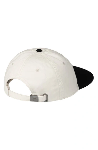 Shop Carhartt Preston Logo Baseball Hat In Wax / Black