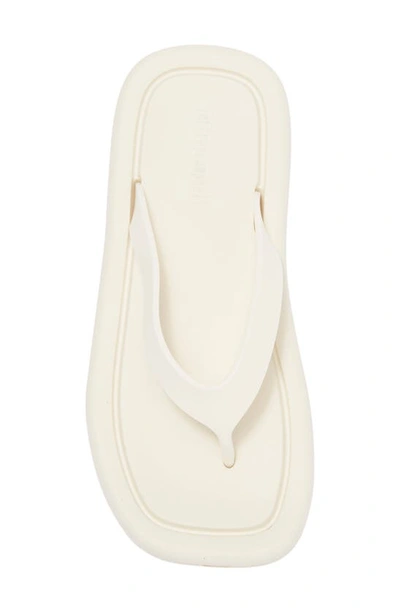 Shop Jeffrey Campbell Elemental Platform Flip Flop In Cream