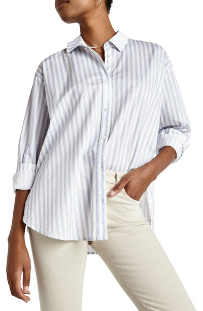 Shop Splendid Avril Stripe Shirt In Calypso Stripe