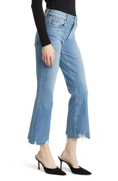 Shop Le Jean Bella Chew Hem Ankle Flare Jeans In Beach House