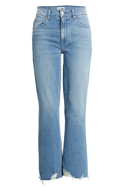 Shop Le Jean Bella Chew Hem Ankle Flare Jeans In Beach House