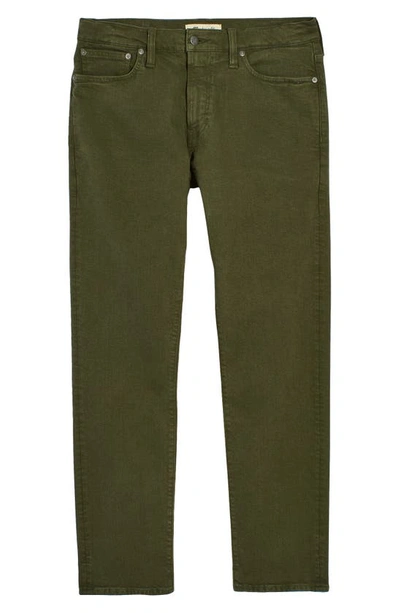 Shop Madewell Garment Dyed Slim Fit Jeans In Deep Green