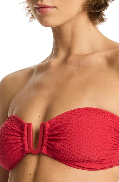 Shop Sea Level U-bar Bikini Top In Red