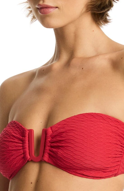 Sea Level U-bar Bikini Top In Red