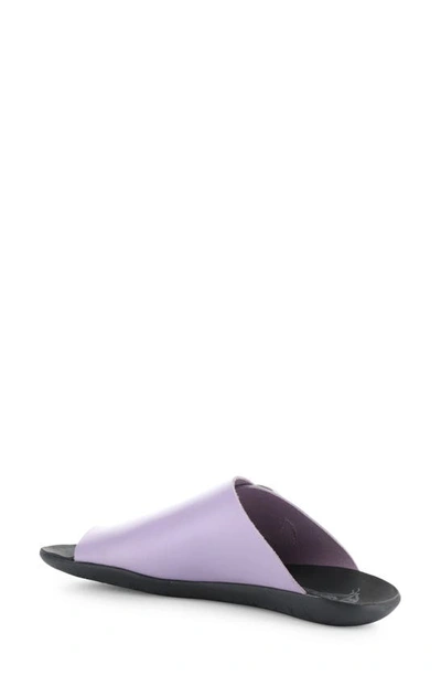 Fly London Mica Slide Sandal In Violet Brooklyn