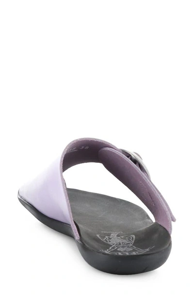 Shop Fly London Mica Slide Sandal In Violet Brooklyn
