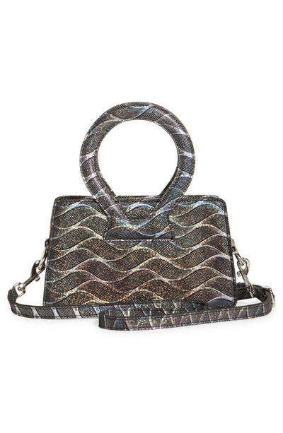 Shop Luar Small Ana Leather Top Handle Bag In Grey Multi