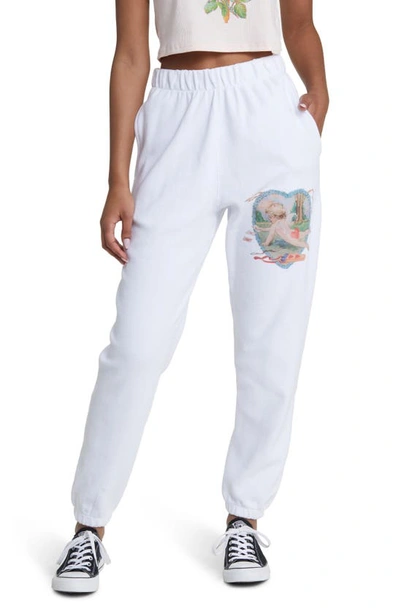 Shop Boys Lie Straight Flush Thermal Graphic Joggers In White