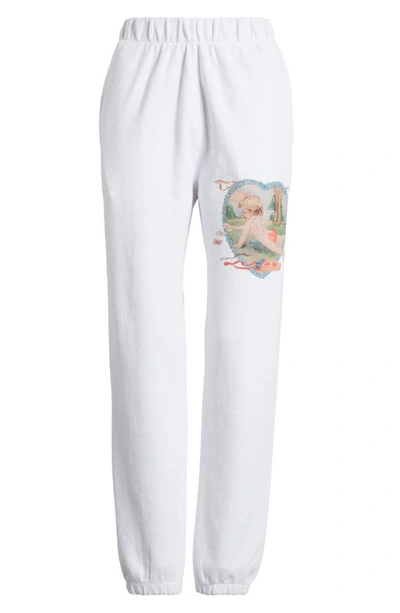 Shop Boys Lie Straight Flush Thermal Graphic Joggers In White
