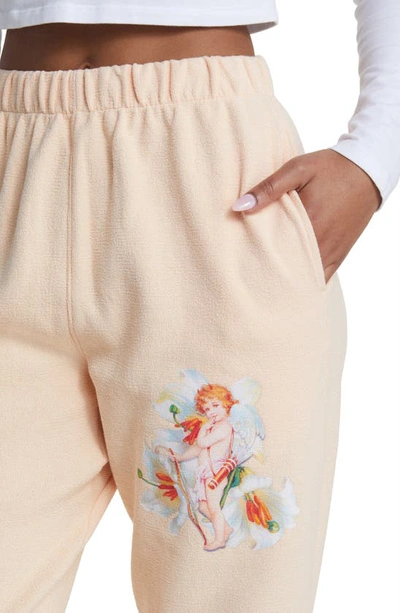 Boys Lie I Am Not Where You Left Me Sweatpants In Peach