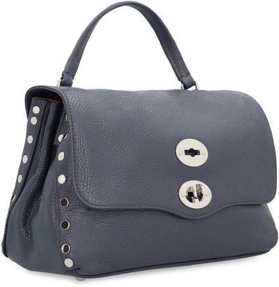 Shop Zanellato Postina S Leather Handbag In Blue