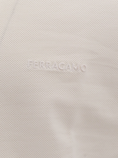 Shop Ferragamo Polo Shirt In White