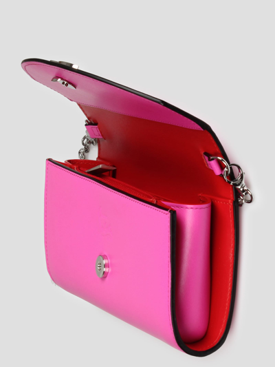 Shop Christian Louboutin Loubi54 Chain Wallet In Pink & Purple