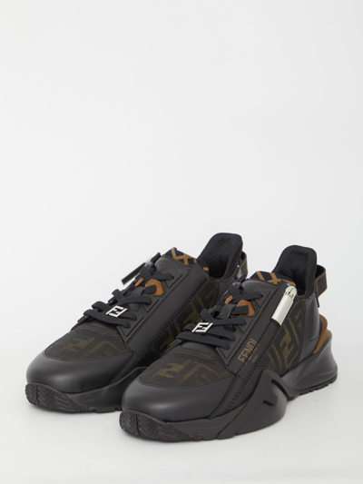 Shop Fendi Flow Sneakers In Black