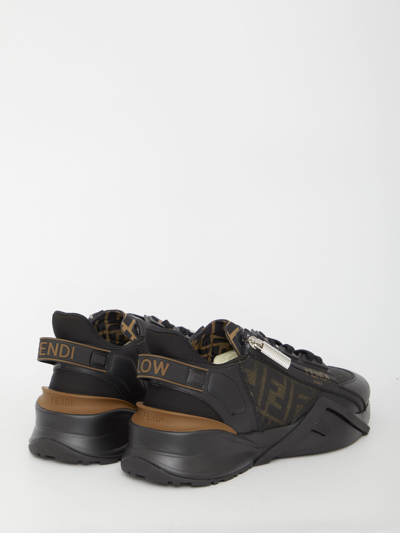 Shop Fendi Flow Sneakers In Black
