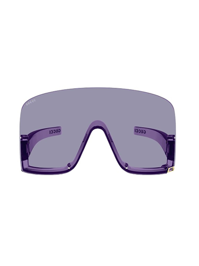 Shop Gucci Gg1631s Sunglasses In Violet Violet Violet