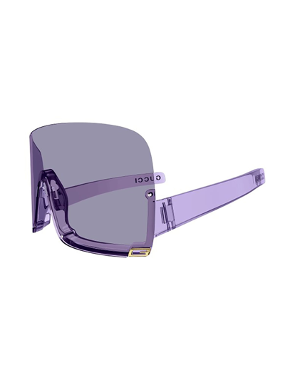 Shop Gucci Gg1631s Sunglasses In Violet Violet Violet