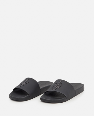 Shop Jw Anderson Rubber Pool Slide In Black